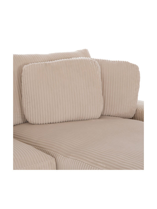 Cranfield Colțar Canapea cu Colțul din dreapta Bej 313x169x80cm.