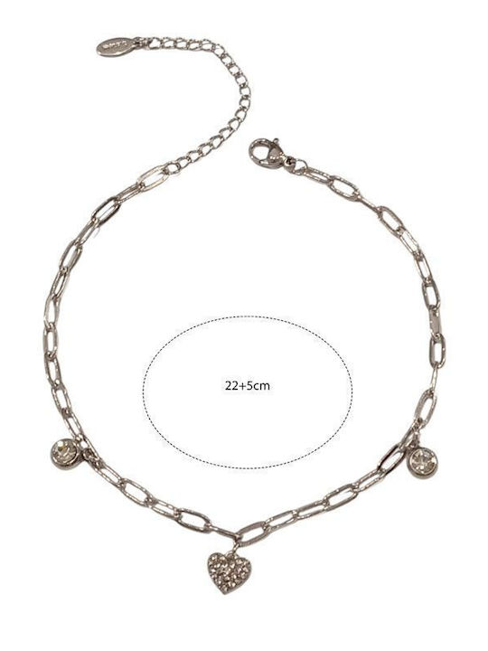 Awear Fußarmband mit Zirkon