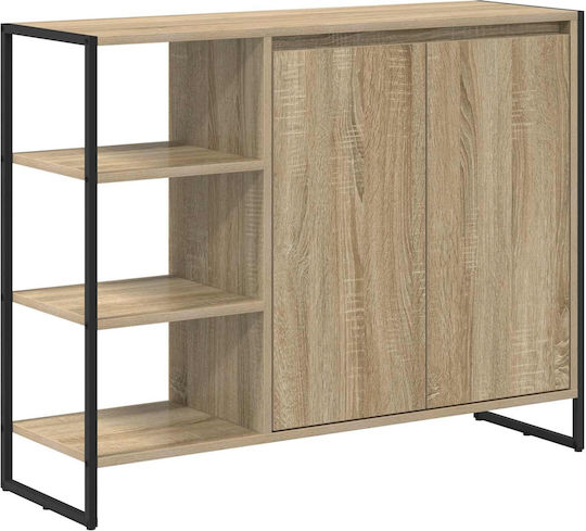 Мебели за съхранение от дърво & метал Sonoma 96.5x30x75см