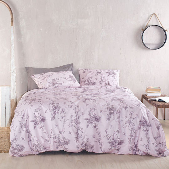 Rythmos Aurora Σετ Υπέρδιπλο Mauve 220x240cm 3τμχ Rythmos Aurora Σετ Υπέρδιπλο Mauve 220x240cm 3τμχ