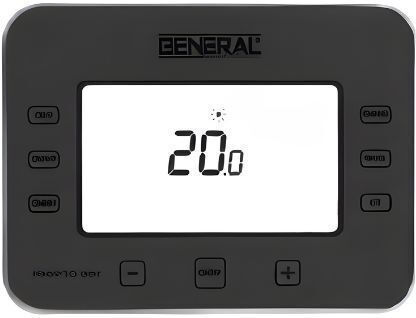 General Life ABR320 Set Black Digital Thermostat for Room