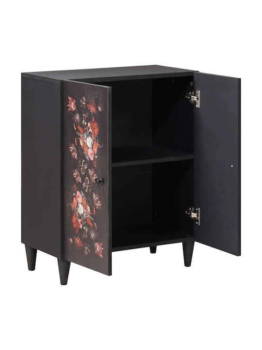 Wooden Chest of Drawers with 2 Drawers Colorful 60x33.4x75.1cm