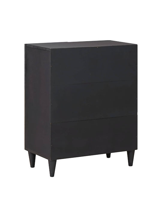 Wooden Chest of Drawers with 2 Drawers Colorful 60x33.4x75.1cm