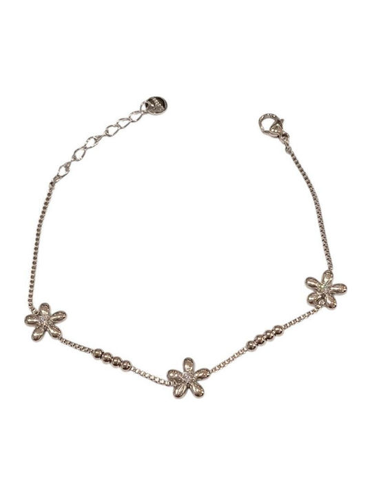 Awear Damen Armband mit Design Blume mit Zirkon