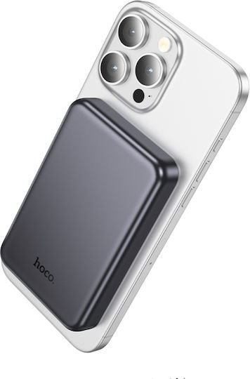 Hoco J160 MagSafe Power Bank 5000mAh 5W Mit USB-C Ausgangsanschlüsse Schwarz