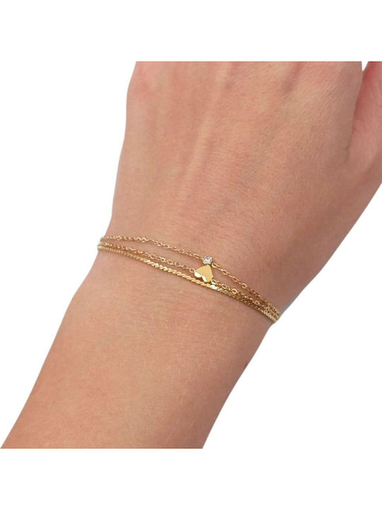 Awear Women's Bracelet with Heart Design in Steel