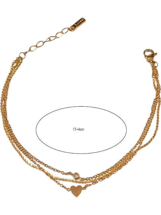 Awear Women's Bracelet with Heart Design in Steel