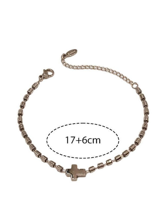 Awear Women's Bracelet with Cross Design in Steel