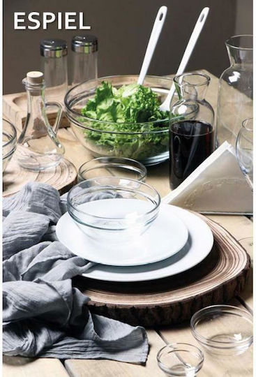 Espiel Chef Glass Salad Bowl Transparent 26.2x26.2x11.3cm
