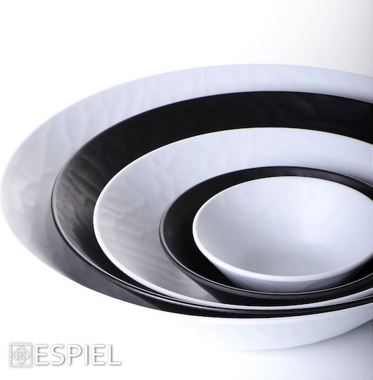 Espiel Wavy Salatschüssel Melamin Matte Black 40x40x9cm 1Stück