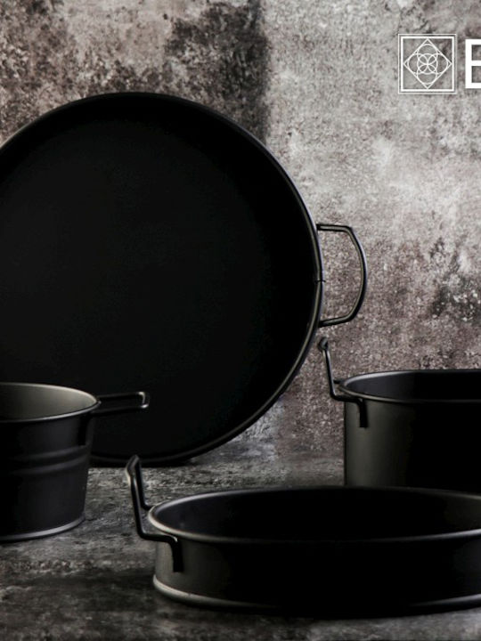 Espiel Aluminum Salad Bowl Black 23x16x7.5cm