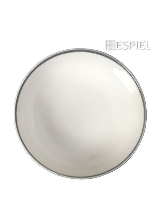 Espiel Nautica Салатна купа Керамично Бял 19x19x6см 1бр KNZ151