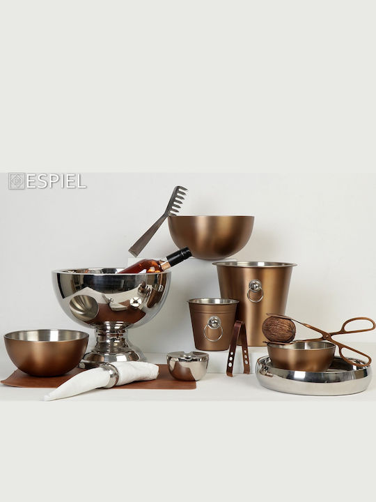 Espiel Inox Salad Bowl Silver 28.5x28.5x15cm