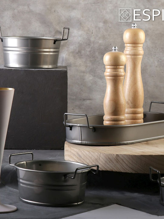 Espiel Salatschüssel Aluminium Gray 22.5x13x5cm 1Stück
