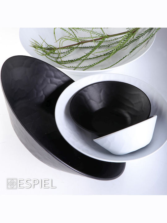 Espiel Wavy Σαλατιέρα Μελαμίνης Matte White 27x27x7cm 6τμχ