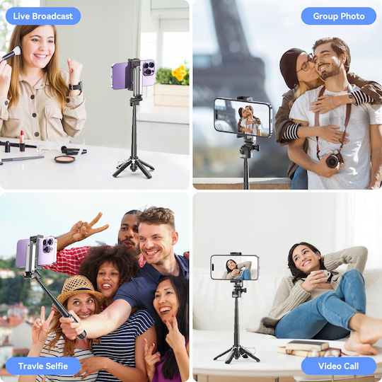 XO Selfie Stick with Bluetooth & Remote Control Ss21 Black 16.001.0283