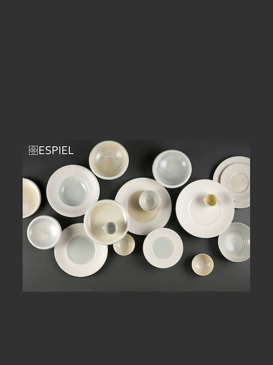 Espiel Zen Sky Porcelain Salad Bowl White 20.2x20.2x7cm