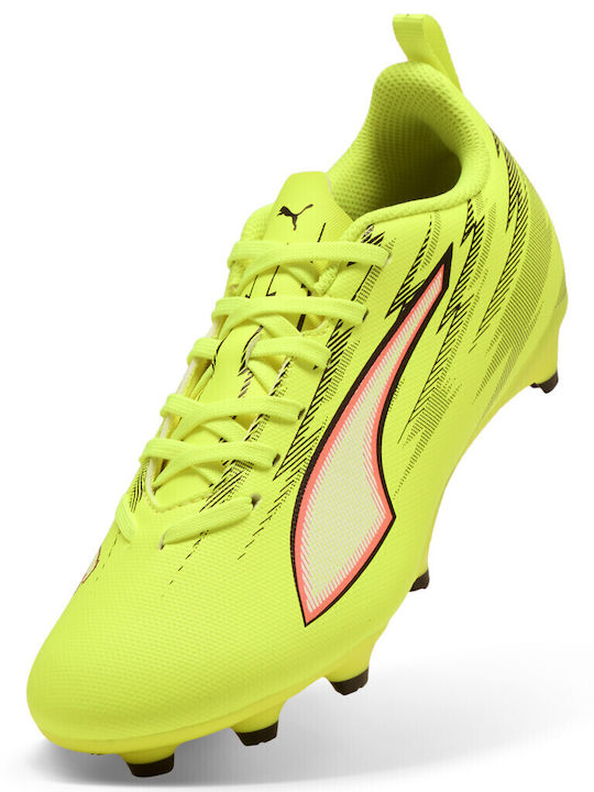 Ultra 6 Play Kids Molded Soccer Shoes Yellow
