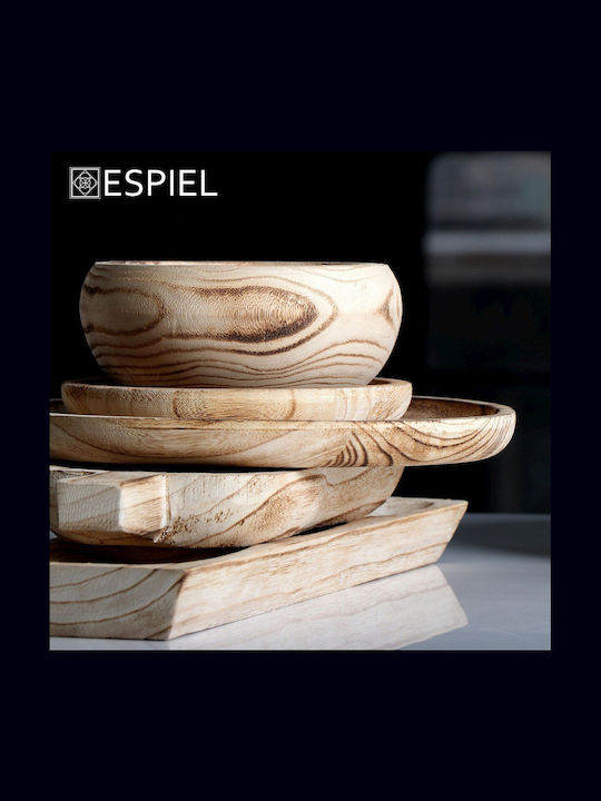 Espiel Ξύλινη Ορντεβιέρα 2 Θέσεων Μπεζ Π15xΜ40.5xΥ4cm 2τμχ