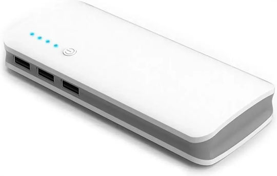 Verk Group Power Bank 10000mAh με 3 Θύρες USB-A