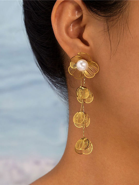 Awear Earrings made of Steel with Pearls