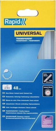 Rapid Ράβδοι Σιλικόνης 5001411 Transparent 12mm 48Stück