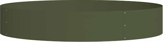 vidaXL Set 5 Metallische Pflanzgefäße Olive 120x20cm