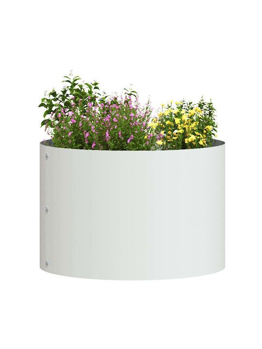 vidaXL Set 5 Keramik Pflanzgefäße Weiß 30cm