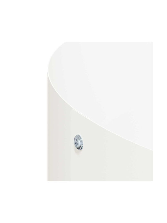 vidaXL Set 5 Keramik Pflanzgefäße Weiß 30cm