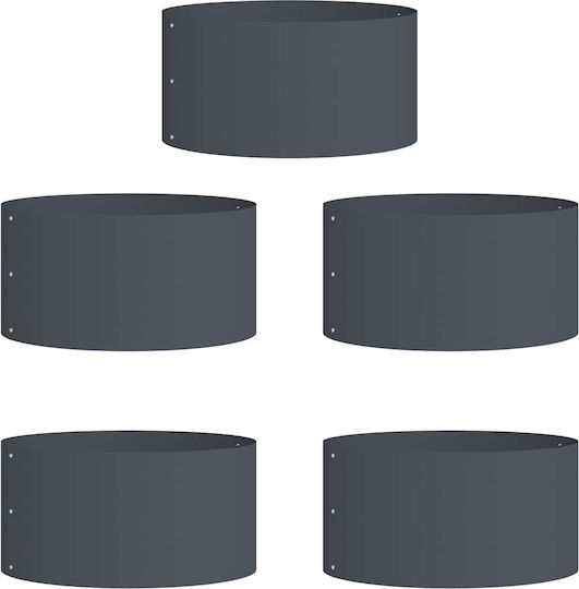 vidaXL Pot Plastic Charcoal