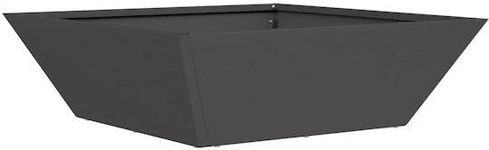 vidaXL Комплект 5 Черни Пластмасови Саксии За Цветя 50x15см