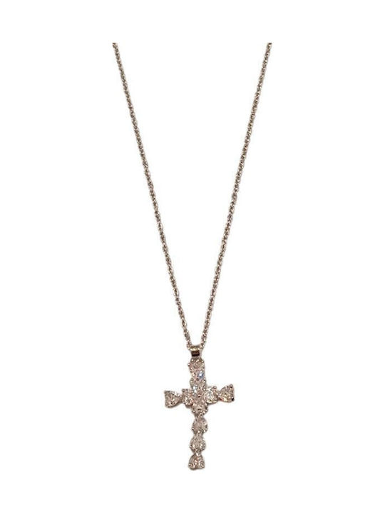 Awear Cross from Gold Plated Steel with Chain