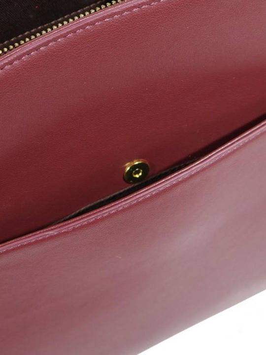Leather Women's Bag Tote Handbag Burgundy