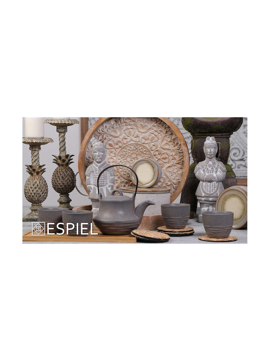 Espiel Decorative Figurines made of Concrete Warrior 9x6.5x25.5cm 4pcs
