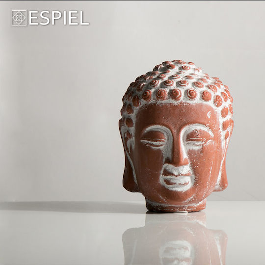 Espiel Decorative Buddha made of Ceramic in Teracotta ERT311 16x16x22.5cm 1pcs