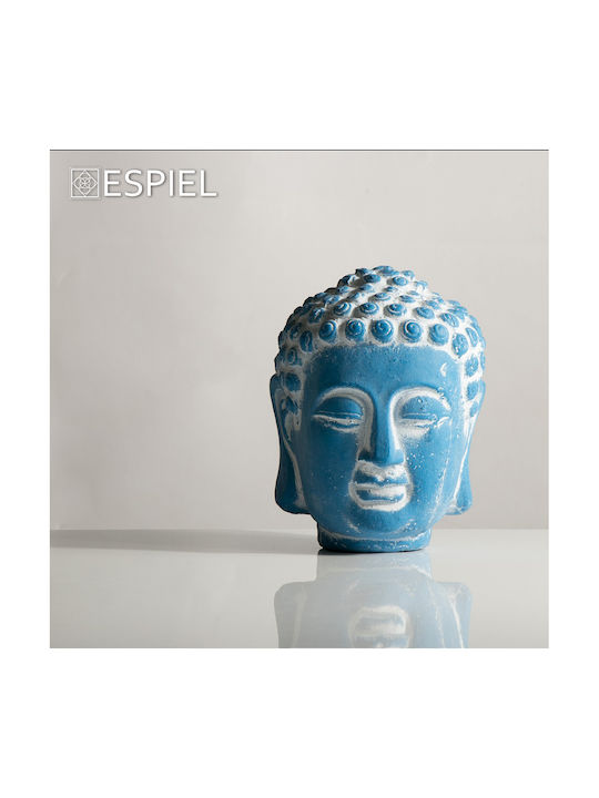 Espiel Decorative Buddha made of Ceramic in Blue ERT314 14.5x14.5x18.5cm 1pcs