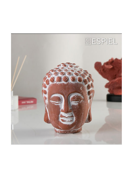 Espiel Decorative Buddha made of Ceramic in Teracotta ERT311 16x16x22.5cm 1pcs