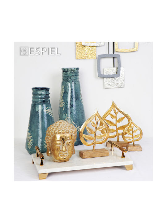 Espiel Decorative Buddha made of Ceramic 14.5x14.5x18.5cm 1pcs
