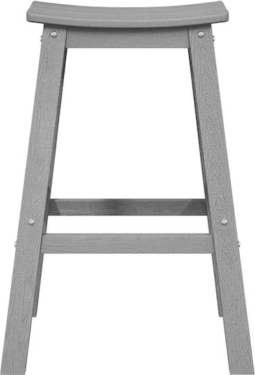 Stool for Bar Outdoor Light Grey 52x43x73.5cm
