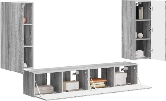 Living Room TV Unit Gray Sonoma L78.5xW30xH29.5cm