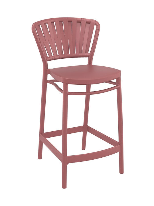 Bar Stool Made of Polypropylene Marsala 4 Pieces 48x52x96cm Bar Stool Made of Polypropylene Marsala 4 Pieces 48x52x96cm