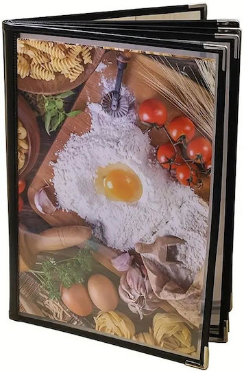 Next Menu Holder In Black Colour 21x14 cm Set 5 Pieces