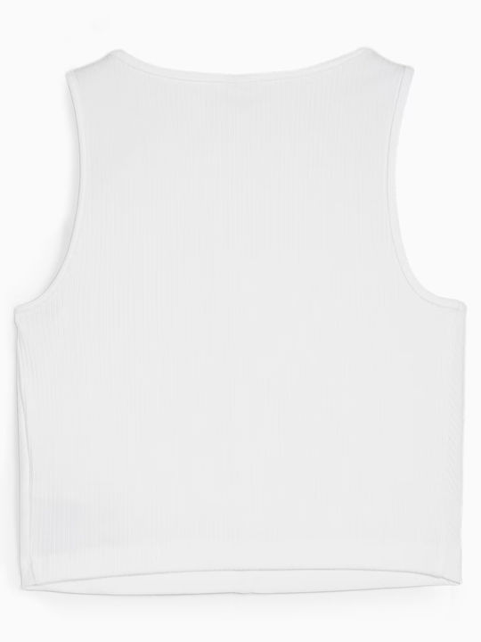 Classics Γυναικείο Αθλητικό Crop Top Αμάνικο White