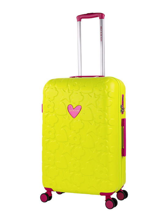 Agatha Ruiz De La Prada Kinder Mittlerer Reise Koffer Pistazie mit 4 Räder Höhe 67cm