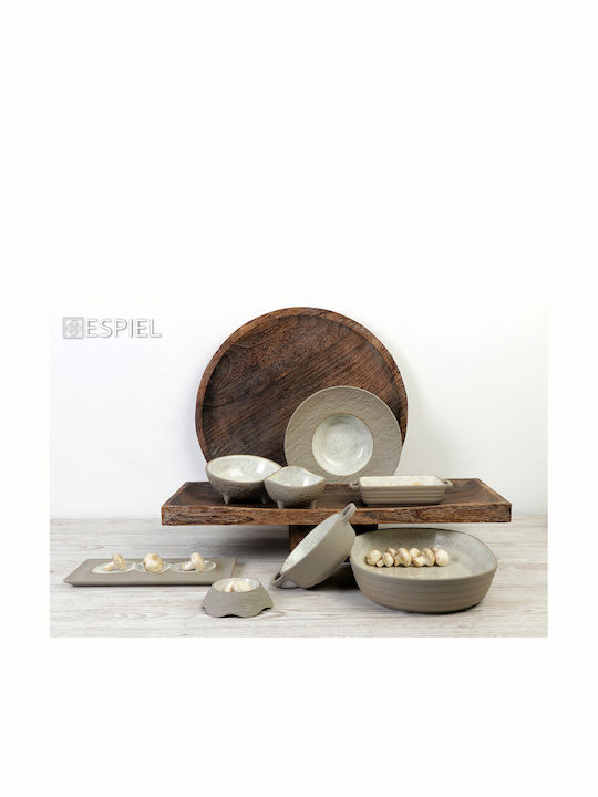 Espiel Spirit Decorative Bowl Pedestal Beige 13.5x13x8.8cm