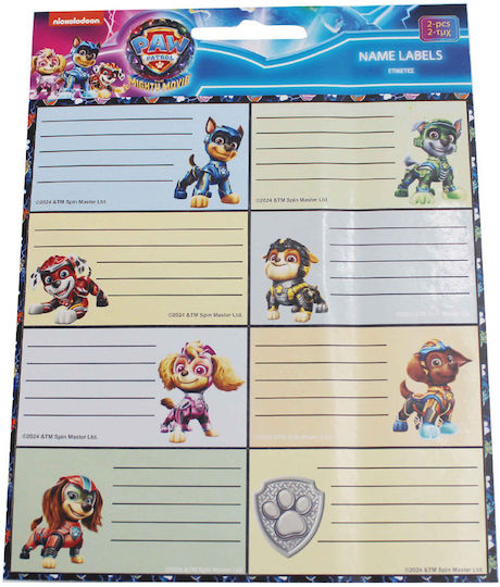 Gim Paw Patrol Etichete Pentru Caiete 16 Bucăți