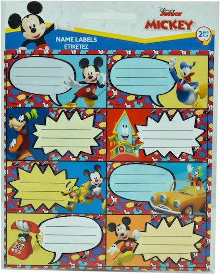 Gim Mickey Ετικέτες Τετραδίων 16τμχ
