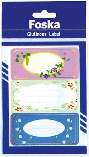 Next Λουλούδια Ετικέτες Τετραδίων 8x3.6cm 36τμχ