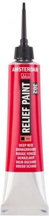 Amsterdam University Press Special Craft Paint Red 302 Deep Red Outline for Glass 302 Deep Red 20ml