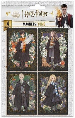 Harry Potter Σετ Μαγνητάκια 5.5x8εκ. 4τμχ